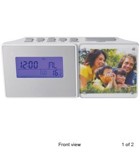 Radio Clock W/picture Flame N2