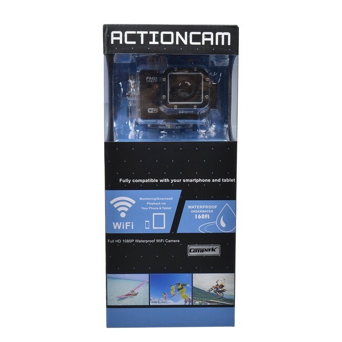 Campark&reg; 1080p 60fps Wifi Extreme Sports Action Camera Waterproof,16MP,1296P,Ambarella A7l,50m Underwater,RF Wrist... N14