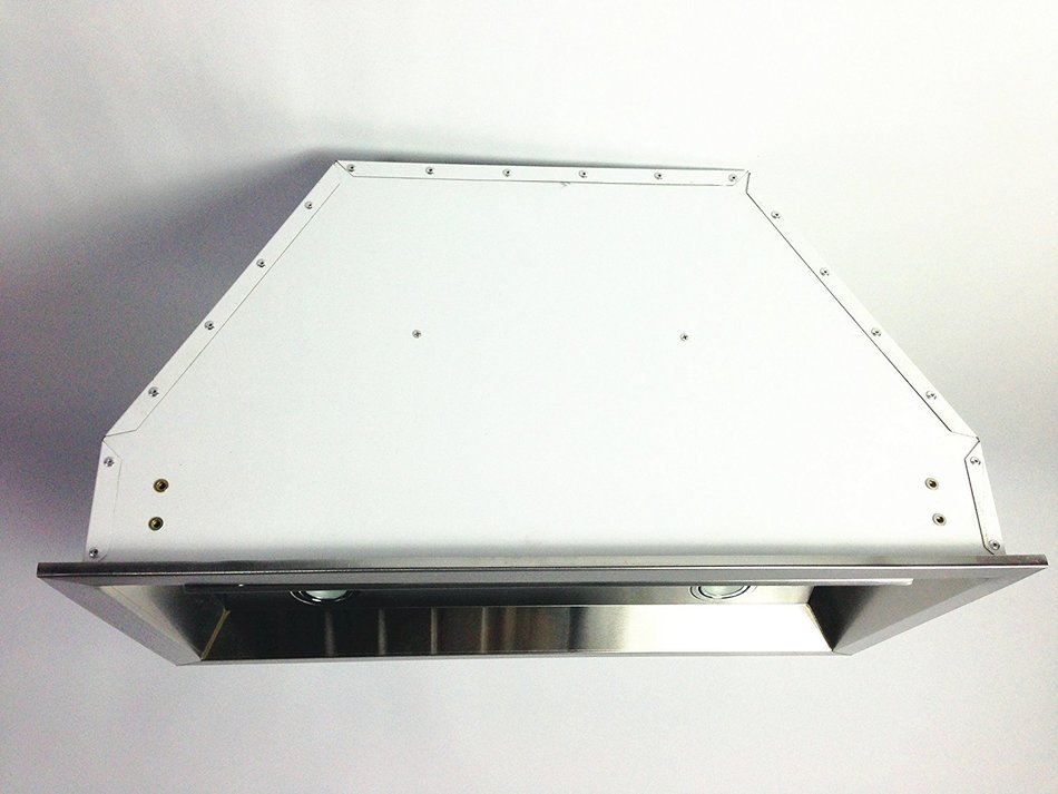 40"x15" Range Hood Insert Pro"stainless Steel with Baffle Filters 1200cfm N5