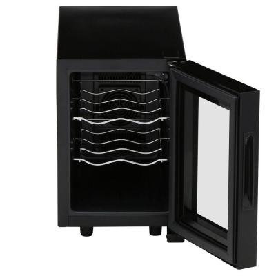 6 Bottle Wine Cooler with Sculpted Chrome Shelves N2