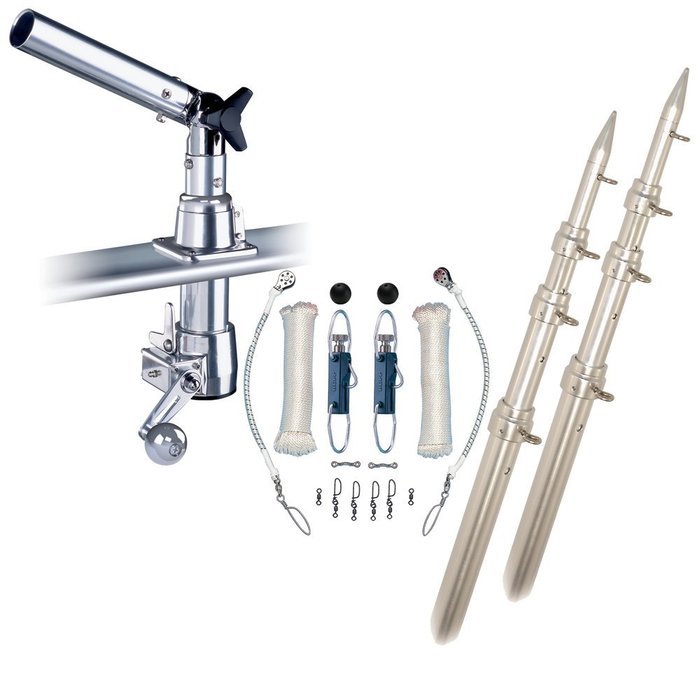 RUPP MARINE Z30-TPGN-15T / Rupp Z-30 Top Gun Outrigger Kit w/15039; Telescoping Poles & Complete...
