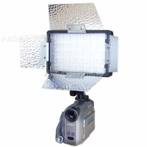 Pro Continuous Video LED Light with Barndoor for Sanyo Vpc-cg20, Cg10, Cg9, Cg6, Cg65, Fh1a, Fh1, Hd2000a, Hd1010... N4