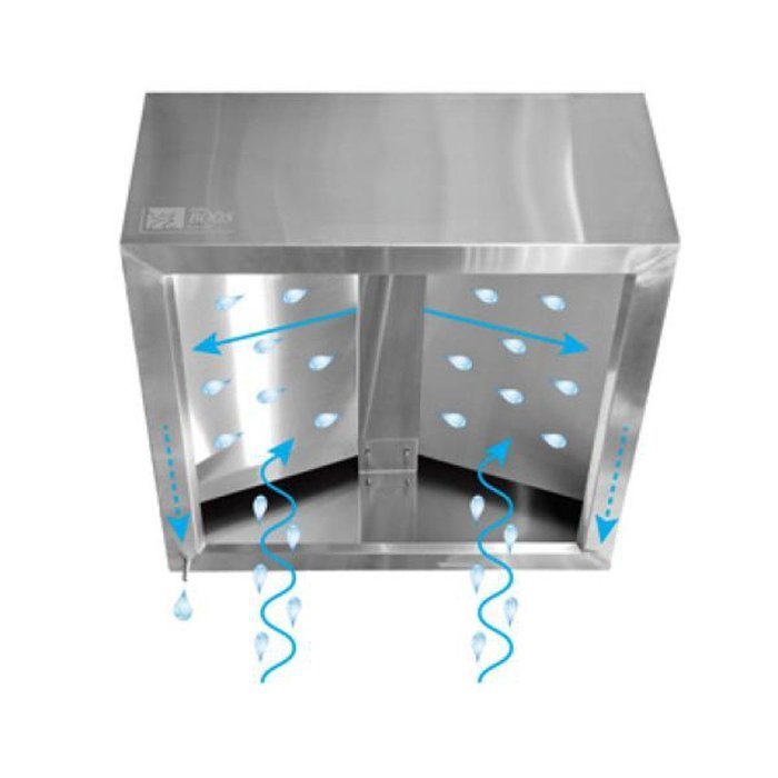 John Boos C2HB-42-2 Condensate Hood - 42" 42"W x 42"D x 25"H