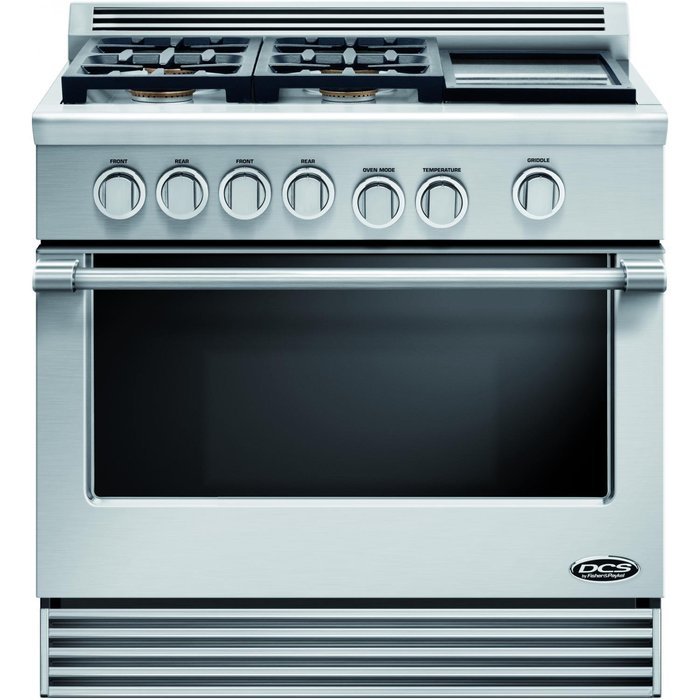 DCS RGV364GDN Professional 36" Stainless Steel Gas Sealed Burner Range - Convection N2