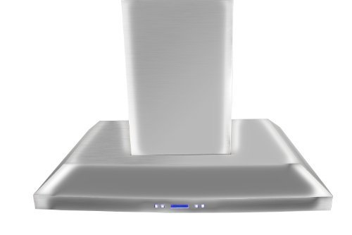 Akdy New 36" European Style Island Mount Stainless Steel Range Hood Vent Push Control Button N5