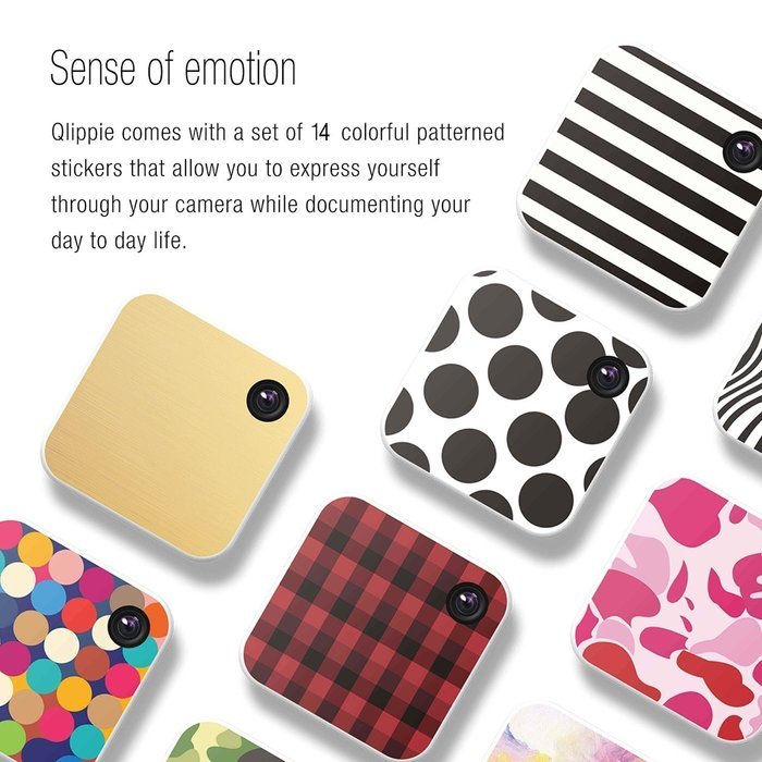 Qlippie Clip on Wearable Mini Digital Video Camera 1080P Full HD with Built-in Wi-Fi N8