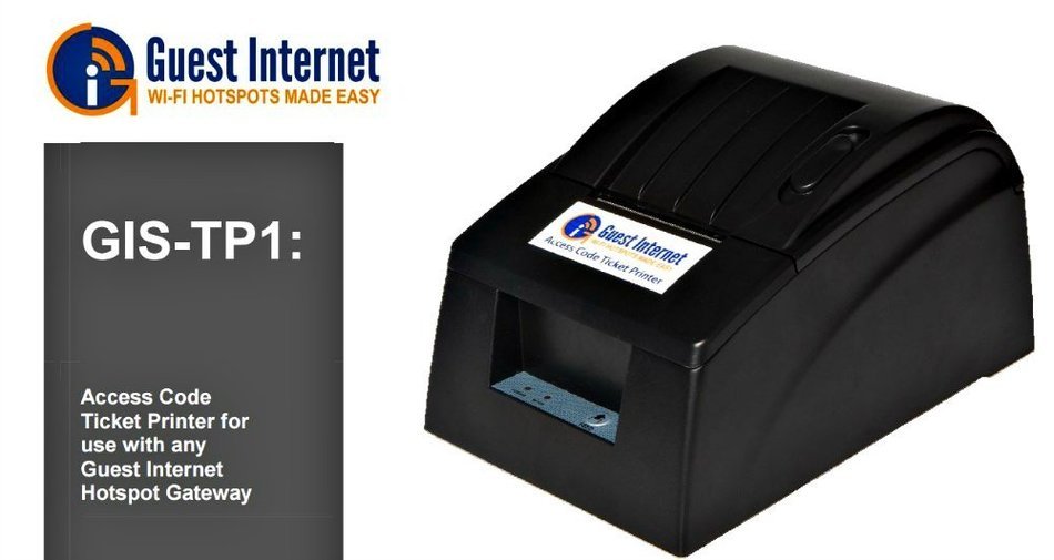 GIS-TP1 Ticket Printer for Guest Internet Hotspot Gateways