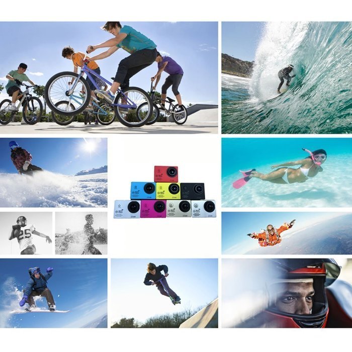 Reaches Sj7000 Waterproof Dual-band Wifi Action Sports Camera 1080p 2.0 Inch 170&deg; Wide Angle Lens and 4x Zoom N19