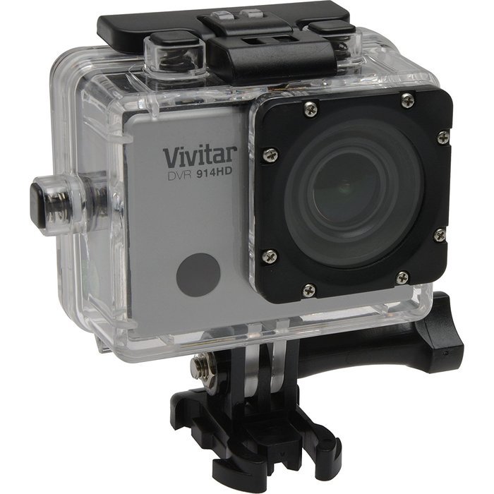 Vivitar DVR914HD 1440p HD Wi-Fi Waterproof Action Video Camera Camcorder with Remote, Vented Helmet & Handlebar... N3