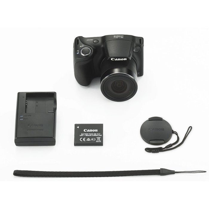 Canon Powershot SX400 IS 16MP Digital Camera (Black) with 720p HD Video and 30X Optical Zoom + 32GB Accessory... N5
