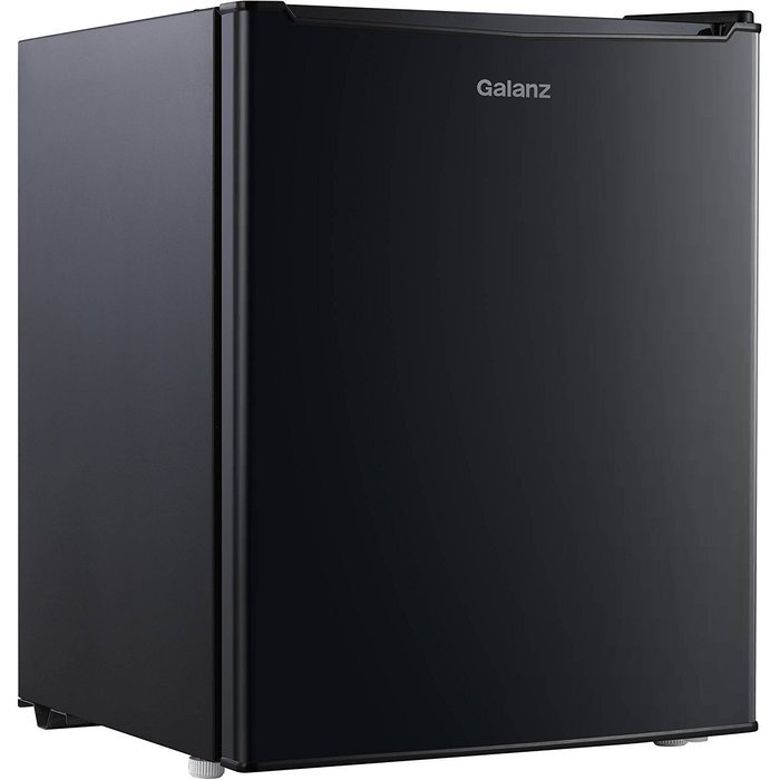 Galanz 2.7 cu ft Reversible Single Door Refrigerator, Black