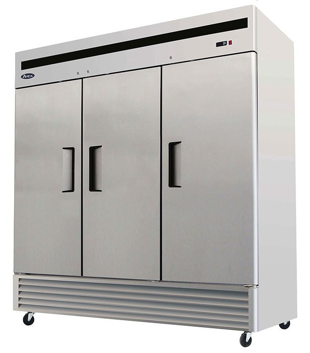 81.9" 3 Door, Bottom Mount,stainless Steel Reach in Commercial Refrigerator