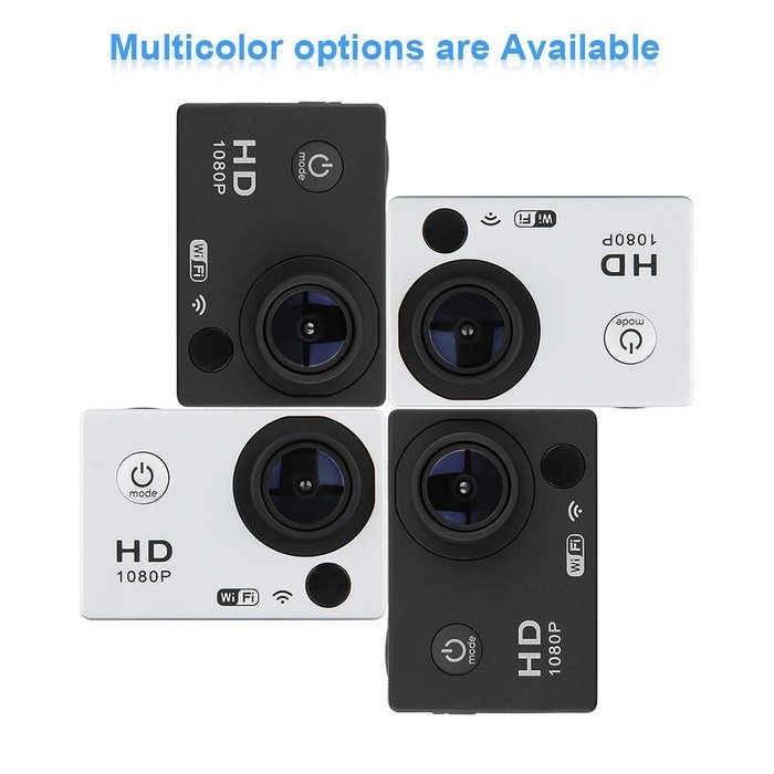 12MP 30M Waterproof Action Sports Camera Wi-Fi Full HD H264 1080p Anti-shaking Video DV AV-out for FPV Night vision... N7
