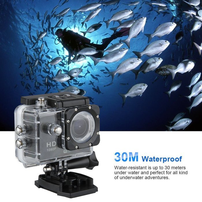 12MP 30M Waterproof Action Sports Camera Wi-Fi Full HD H264 1080p Anti-shaking Video DV AV-out for FPV Night vision... N8