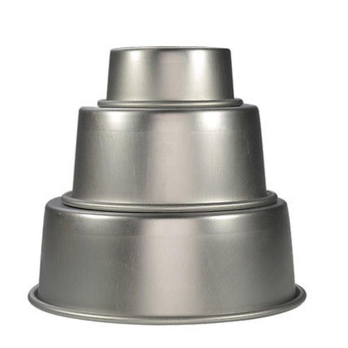 Kitchen 4/6/8" Aluminum Alloy Non-stick Round Cake Bake Mould Pan Bakeware Tool N15