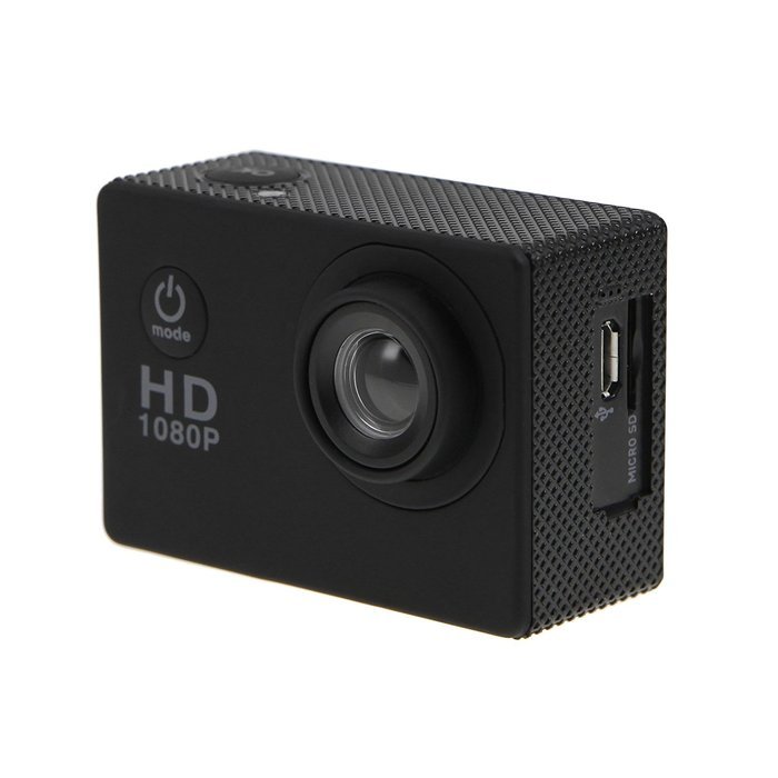 Meking 1080P HD Sports Action Video Camera DV Camcorder with Waterproof Case for Outdoor Sports Black N4