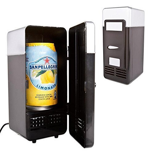 Portable USB Mini Fridge Cooler and Warmer for Home, Office, Car or Boat AC & DC, Black N4