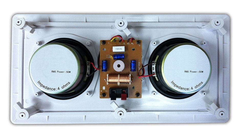 AH-5252W Silver Ticket Dual 5-1/4&rdquo; 100-Watt Center-Channel In-Wall Speaker N3