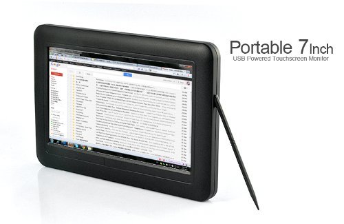 7 Inch LED Touchscreen USB Powered Portable Monitor- 800x480 Resolution N7