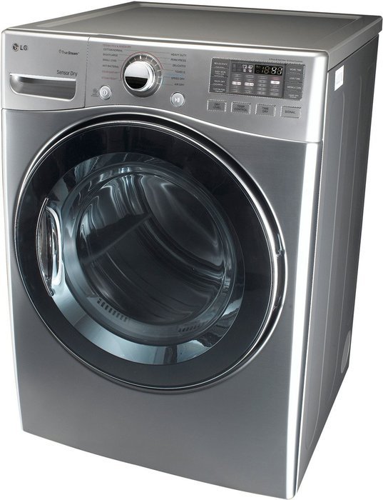 LG DLGX3471VSteamDryer 7.3 Cu. Ft. Graphite Steel Stackable With Steam Cycle Gas Dryer N2