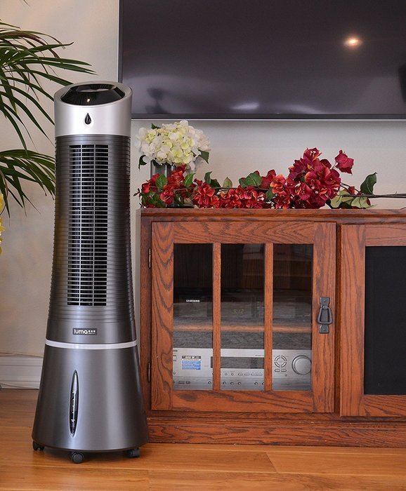 Luma Comfort EC45S Tower Evaporative Cooler with 125 Square Foot Cooling, 250 CFM
