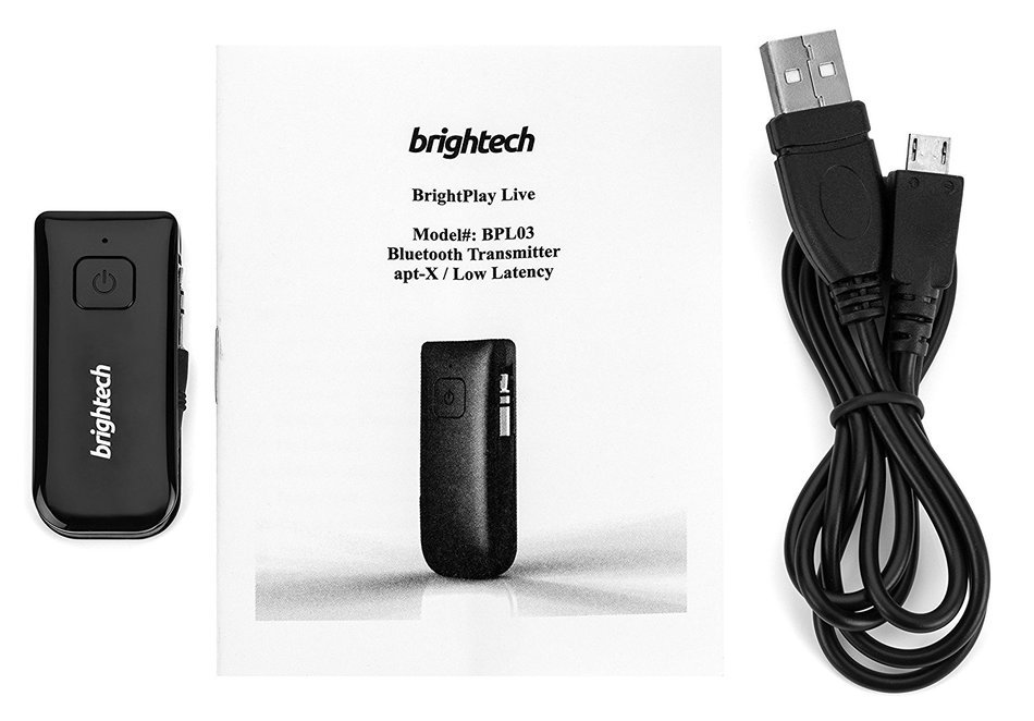 Brightech - BrightPlay Live HD Bluetooth Transmitter with apt-X Technology for Digital Quality Sound N2