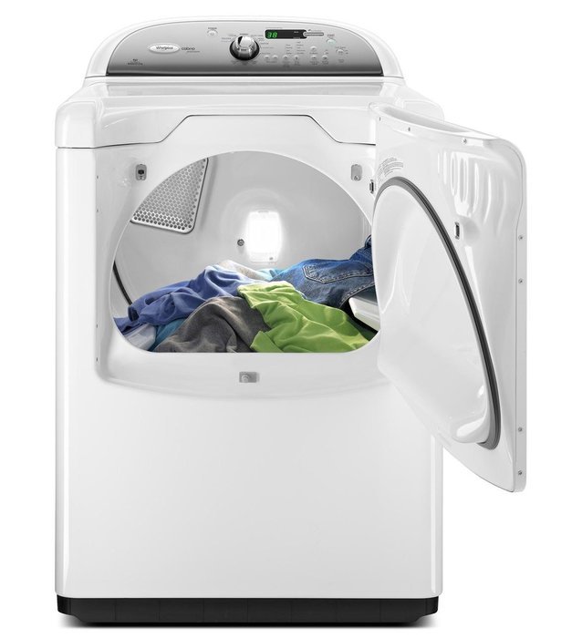 Whirlpool WGD8200YW Cabrio 7.6 Cu. Ft. White Gas Front Load Dryer N3
