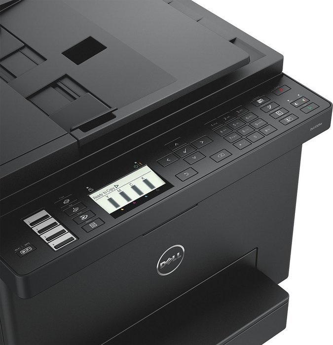 Dell - E525w Wireless Color All-in-One Laser Printer - Black N2