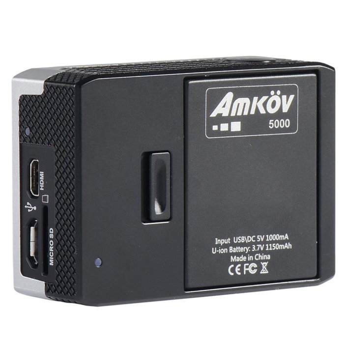 Action Camera, TONSEE Amkov AMK5000S Sport Camera Strong Wifi Technology 170 Degrees Wide Angle Lens - Silver N5