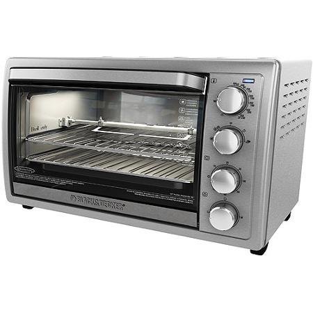 Bake Boil Toast And Keep Warm Control 9-Slice Rotisserie Convection Countertop Oven, Silver