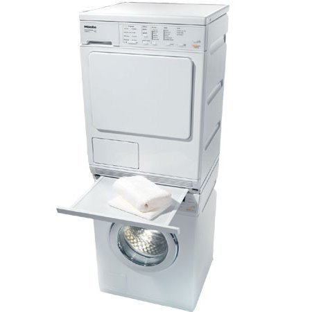 Miele Laundry Bundle | Miele W3038 Washer & Miele T8023C Electric Ventless Dryer with Stacking Kit