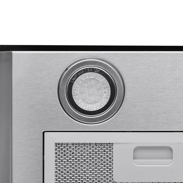 Perfetto Kitchen and Bath 36" Convertible Wall Mount Range Hood in Stainless Steel with LEDs, Push Controls &... N3