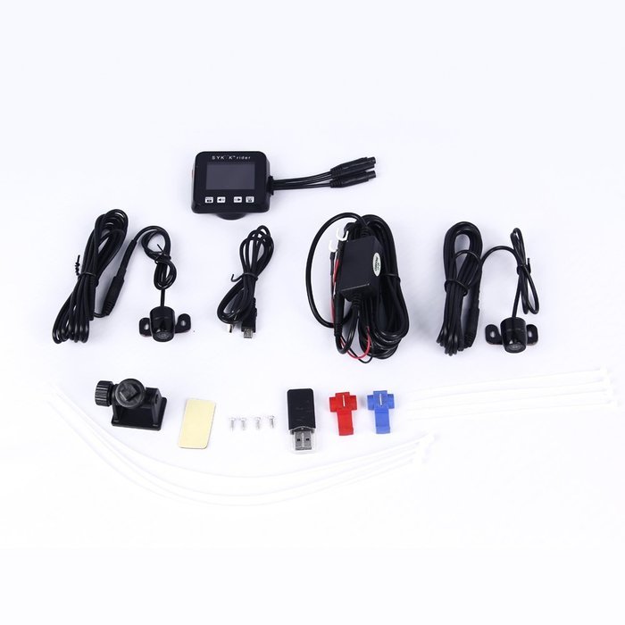Biker's Camera, SYKIK rider SYBC6L Motorcycle Action Camera, Sport camera and DVR. Front camera and back camera . N15
