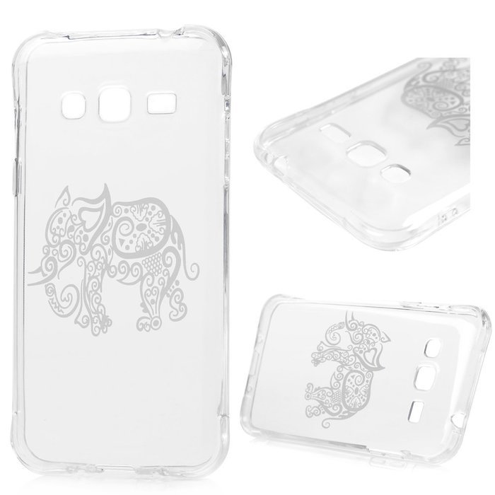 J3 Case, Galaxy 2015 J3 Case, YOKIRIN Clear Grip Soft Slim Flexible TPU Back Cover Transparent... N40