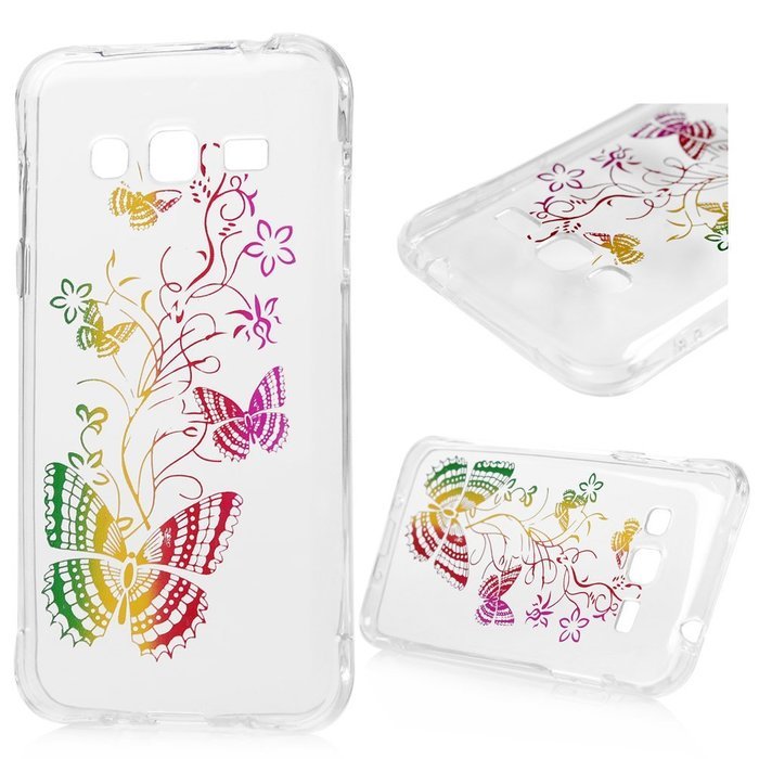 J3 Case, Galaxy 2015 J3 Case, YOKIRIN Clear Grip Soft Slim Flexible TPU Back Cover Transparent... N46