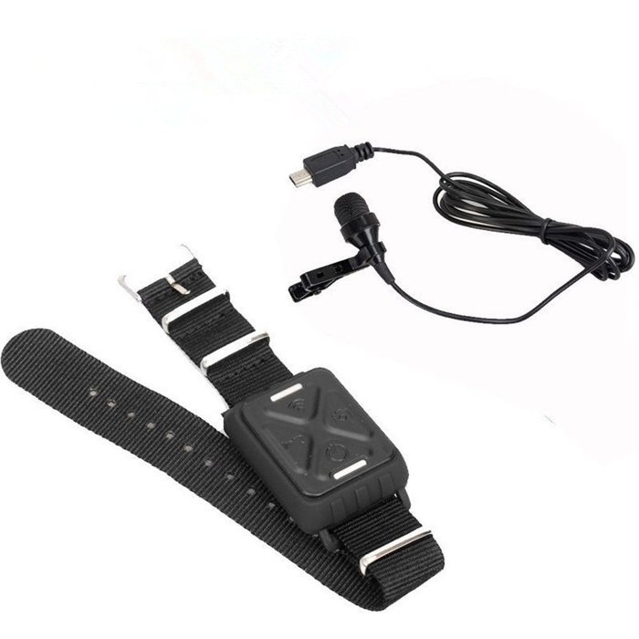 Boblov Microphone Mic+Wrist Wifi Remote Control For Gitup Git2&Git1 Novatek 96660 WiFi 2K Sports Helemet Camera N7