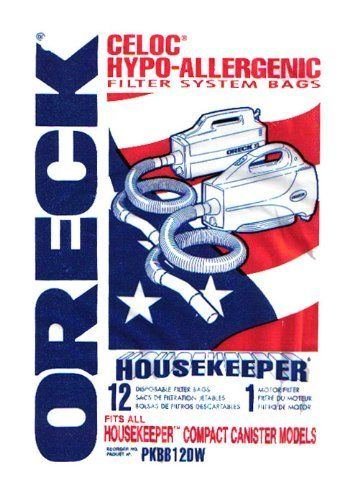 GENUINE ORECK XL BUSTER B--12 PACK CANISTER VACUUM CLEANER BAGS--PKBB12DW N2