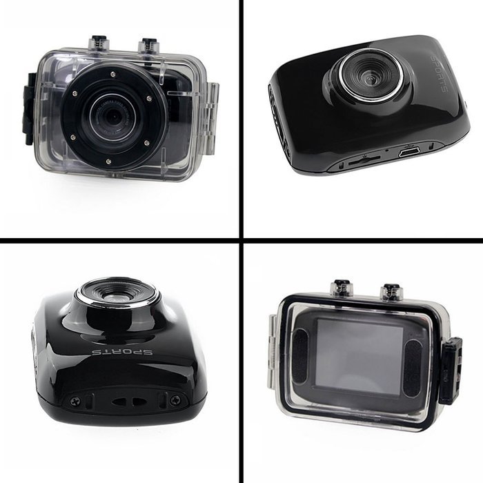 niceEshop(TM) Portable Outdoor Sport HD Camera Dashboard Dash Mini Video Camera (Black) N6
