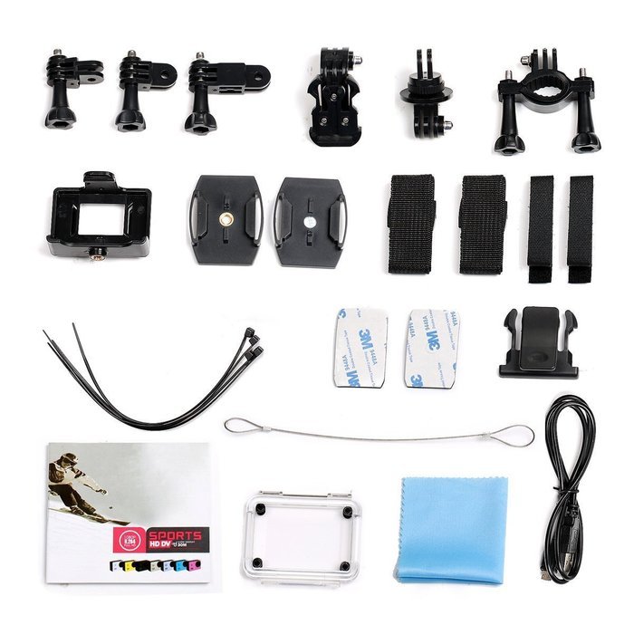 12MP 30M Waterproof Action Sports Camera Wi-Fi Full HD H264 1080p Anti-shaking Video DV AV-out for FPV Night vision... N9