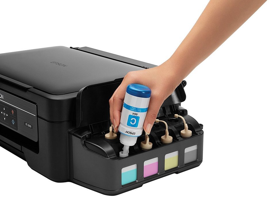 Epson Expression ET-2550 EcoTank Wireless Color All-in-One Supertank Printer with Scanner, Copier, Wi-Fi, Wi-Fi... N4
