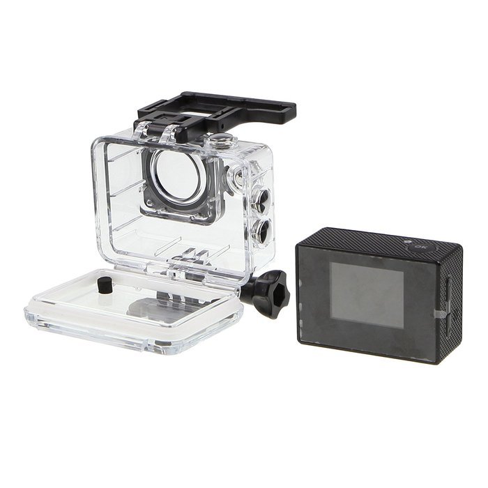 Meking 1080P HD Sports Action Video Camera DV Camcorder with Waterproof Case for Outdoor Sports Black N8
