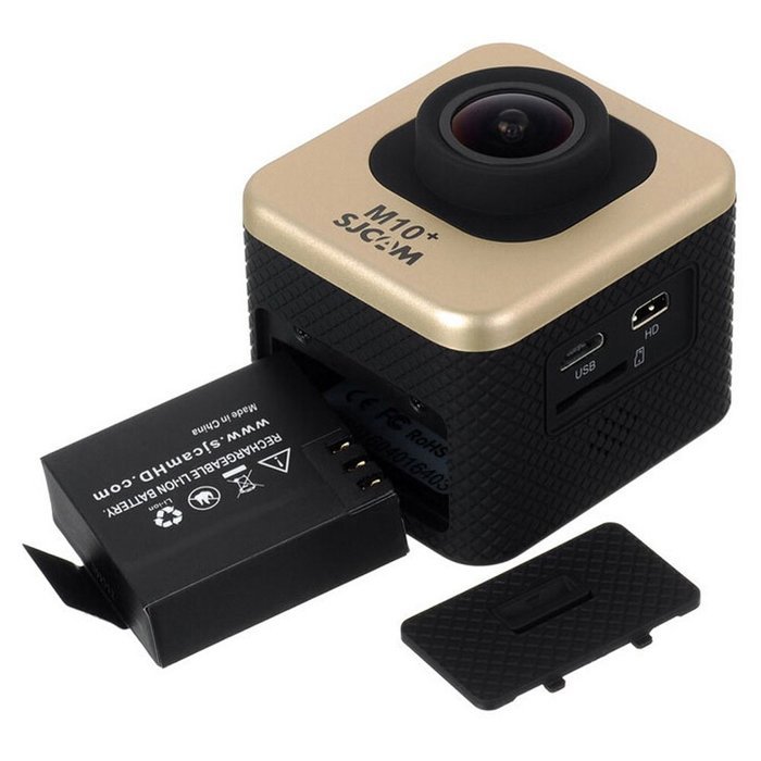 SJCAM M10 Plus Waterproof 2K Gyro Stabilization Sports Camera - Golden N7