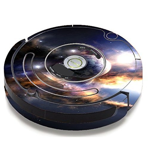 Skin Decal Vinyl Wrap For IRobot Roomba 650 655 Vacuum / Planets Moons Space