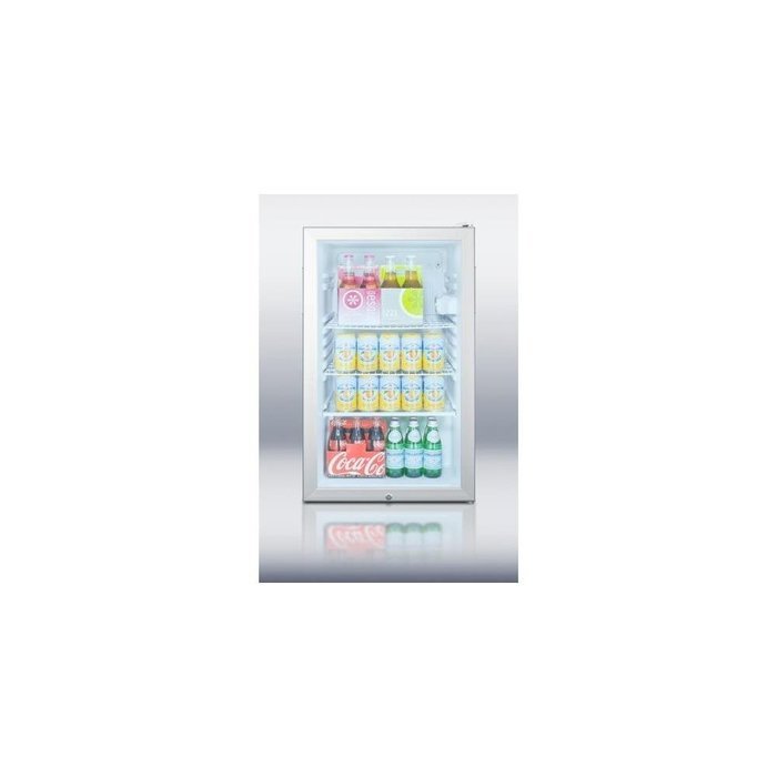 Summit SCR450LBI 4.1 Cu. Ft. White Undercounter Built-In Compact Refrigerator N5