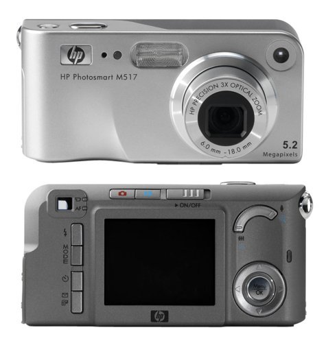 HP Photosmart M517 5.2MP Digital Camera with 3x Optical Zoom (OLD MODEL) N4