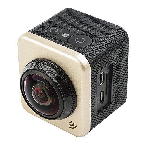 PULUZ CUBE360S 1.5 inch HD Screen 180 Degrees & 360 Degrees Panorama ARM M926EJ Super Wide Angle Lens, Support... N8