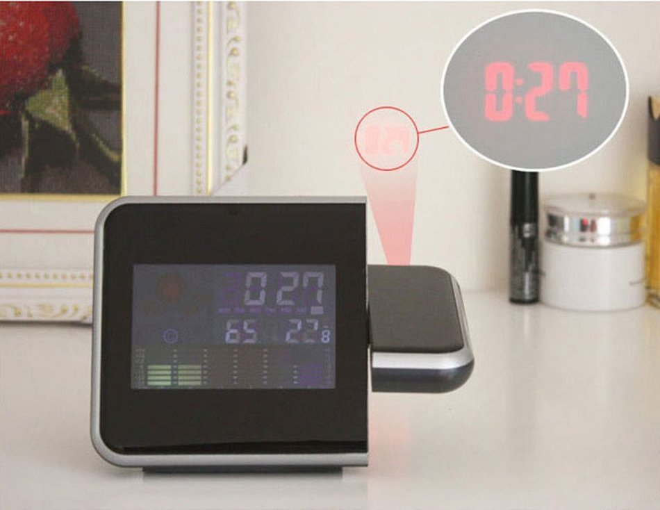 JBM MS 3.7" Led Digital Clock Despertador Desk Clock Bedside Alarm Clock Displays the Time Temperature Humidity... N2