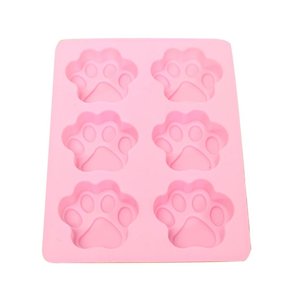 Vivian Silicone Dog Paw Cake Chocolate Baking Ice Cube Soap Jelly ...