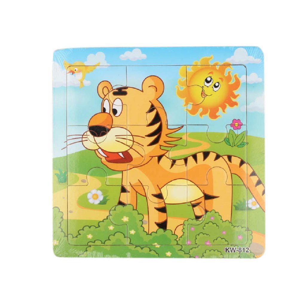 Tiger Puzzles Toys ，BeautyVan Wooden Tiger Jigsaw Toys For Kids ...