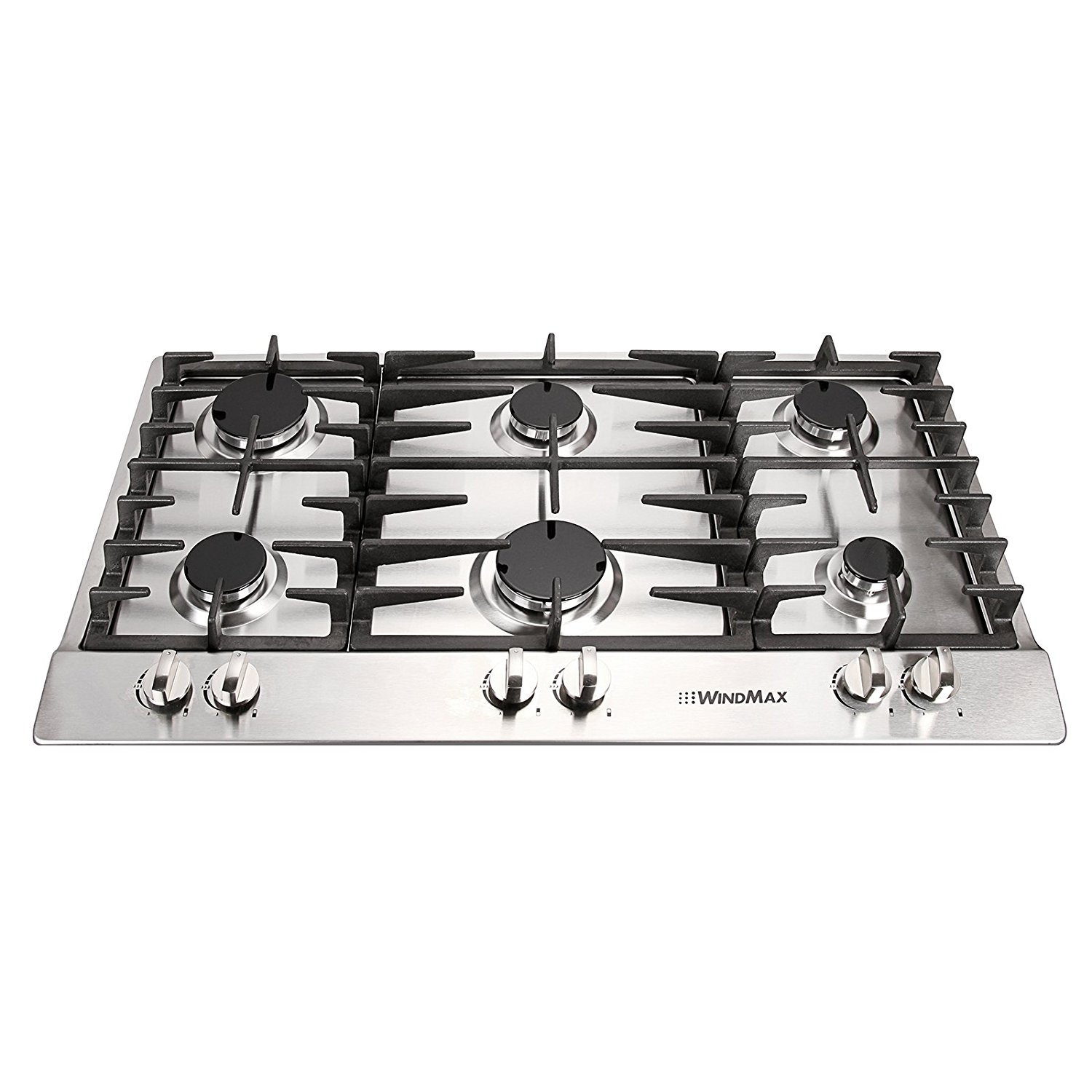 Windmax Silver Stainless Steel Burners Built In Stove Lpg Ng Fixed Cooktop Cooker N Free